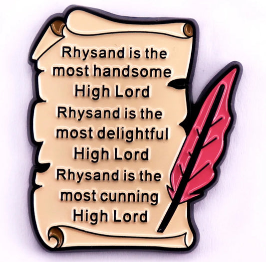 ACOTAR - Rhysand's Poem - Enamel Pin
