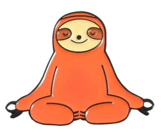 Animal - Sloth - meditating - enamel Pin